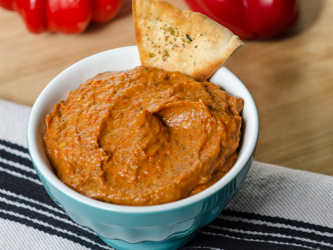 Roasted Eggplant And Red Pepper Dip Chic Eats